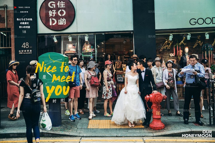 香港-中环客照，婚纱照图片，婚纱照欣赏
