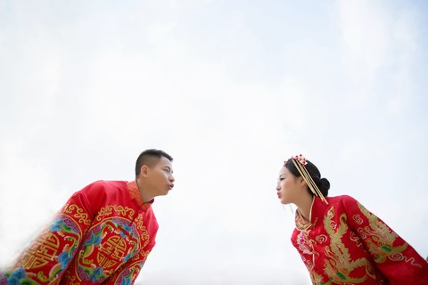中国风婚纱照|海景婚纱摄影-中山婚纱照欣赏