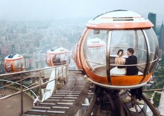 茂名婚纱摄影景点-广州塔