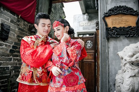 中国风婚纱摄影|古镇婚纱照图片-茂名婚纱照欣赏