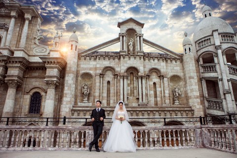 欧式婚纱摄影|城堡结婚照-茂名婚纱照欣赏