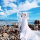 海景结婚照,[海景, 礁石],湛江婚纱照,婚纱照图片