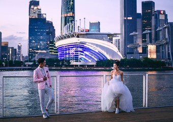 广州婚纱摄影景点-海心沙
