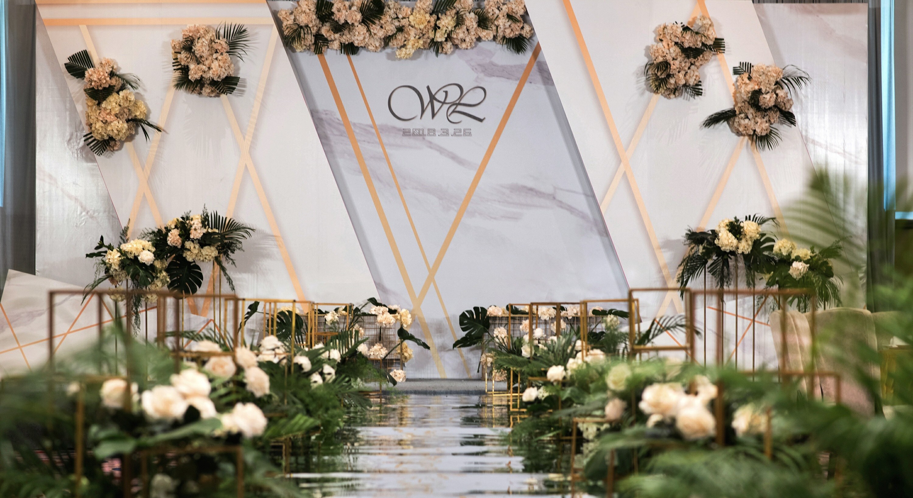 喜若婚礼定制 | 一站式全包 北欧风大理石小清新婚礼