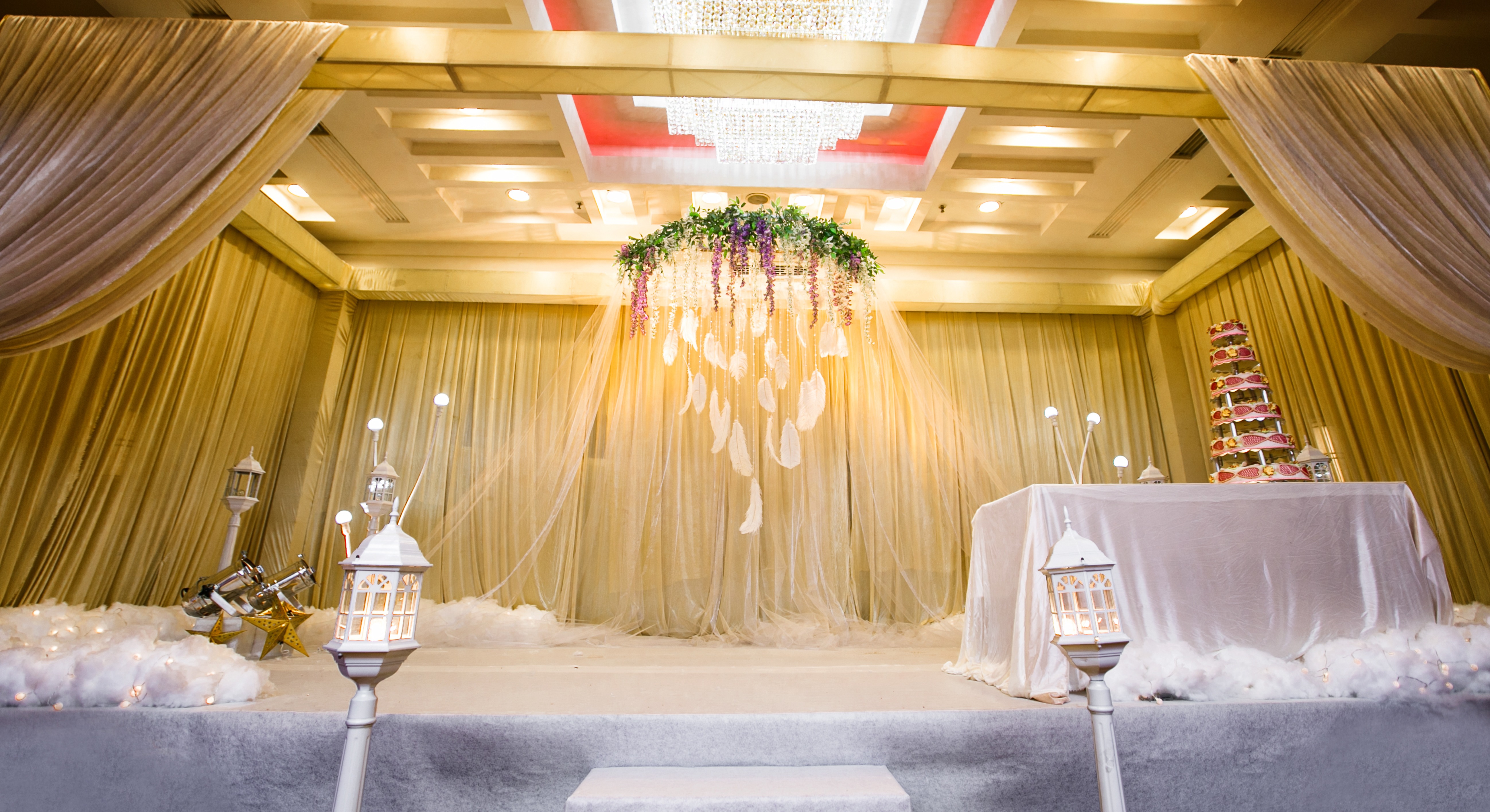 轻纱羽翼婚礼送化妆师+主持人+摄像