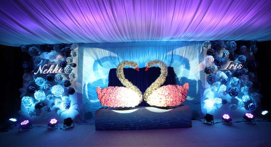 天鹅元素婚礼（户外及室内装饰）