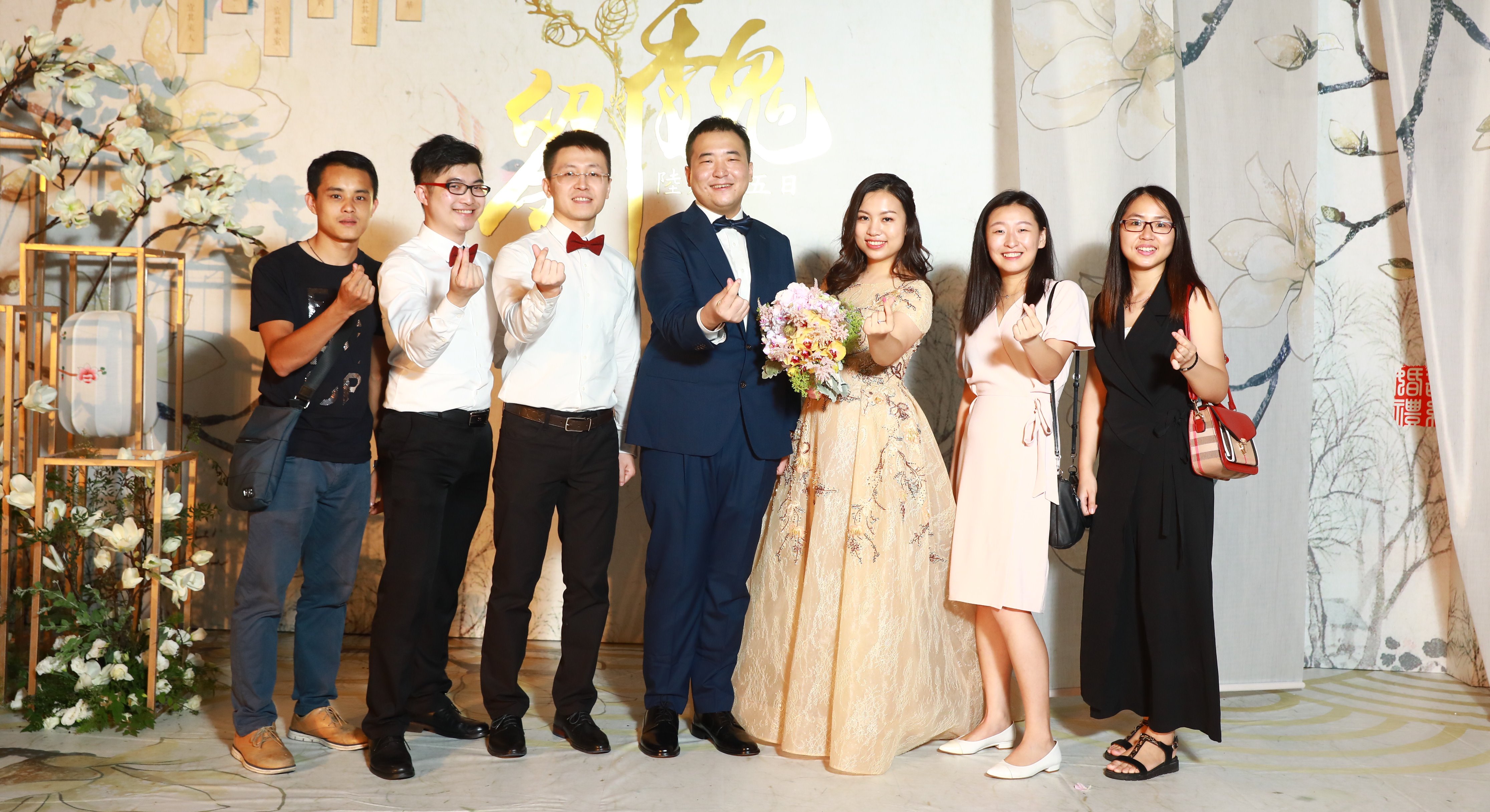 即影即有婚礼合照  三机打印