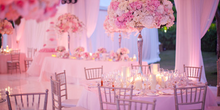 粉色主题婚礼 粉嫩温馨婚宴场地