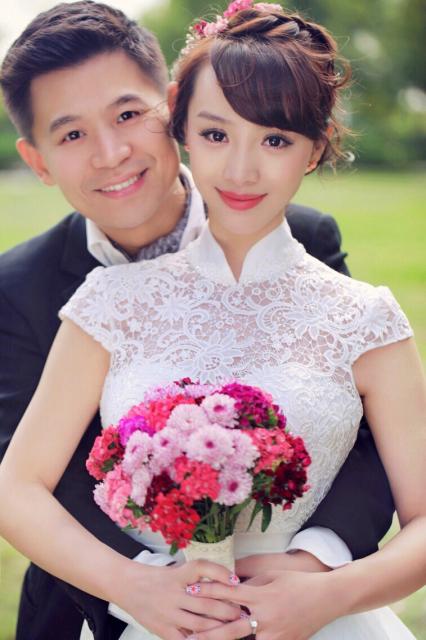 演员陈洁结婚照片图片