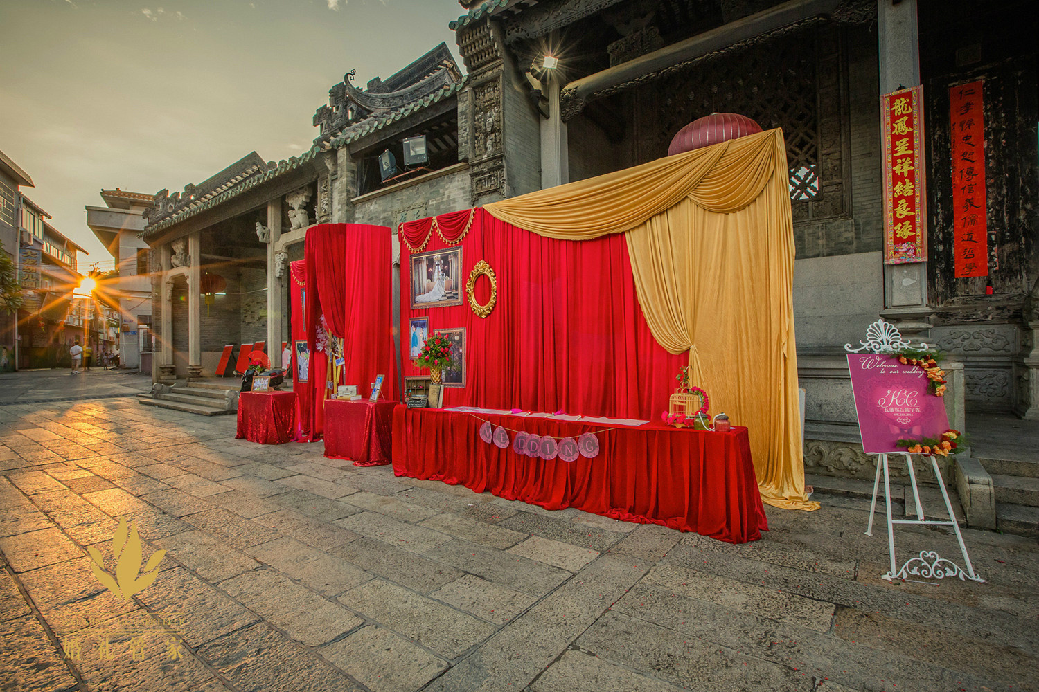 喜庆祠堂婚礼套系