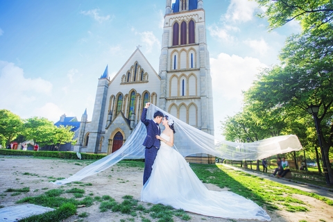 欧式婚纱照图片|城堡婚纱摄影-上海婚纱照欣赏