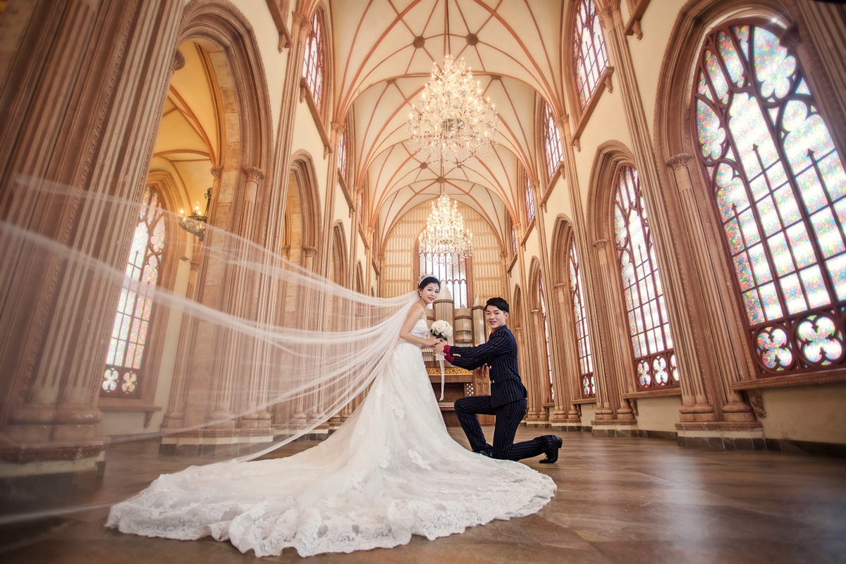 欧式婚纱摄影|城堡结婚照-江门婚纱照欣赏