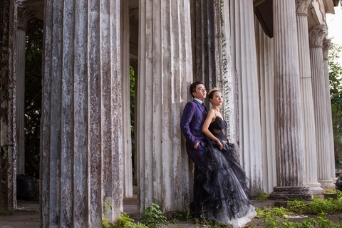 欧式婚纱照图片|园林婚纱摄影-清远婚纱照欣赏