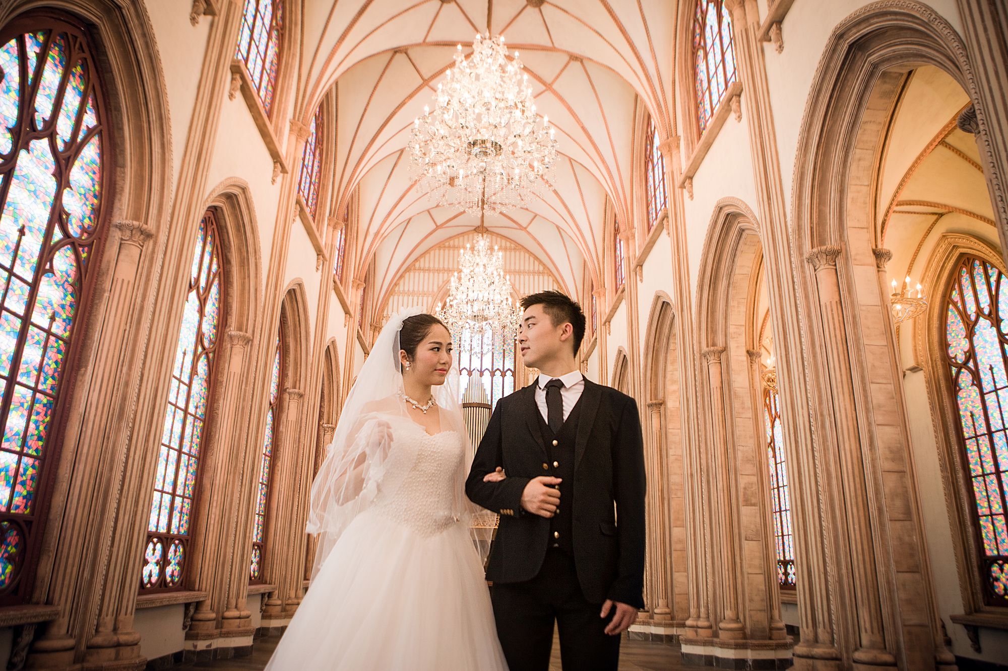 欧式婚纱摄影|城堡结婚照-广州婚纱照欣赏