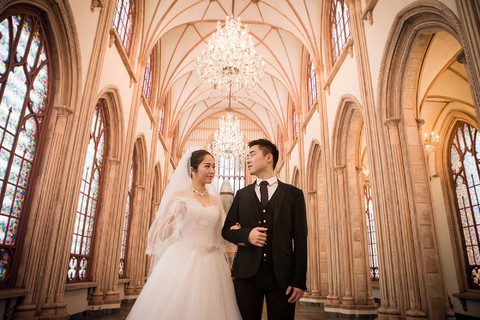 欧式婚纱摄影|城堡结婚照-清远婚纱照欣赏