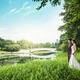 自然清新婚纱摄影|草地婚纱照图片,[草地, 自然清新, 湖景],广州婚纱照,婚纱照图片