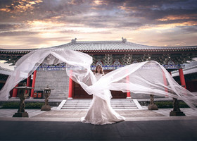 奥斯丁影视城，婚纱照欣赏-广州婚纱摄影
