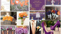 婚礼主题色当紫色遇上橙色，原来可以这么美！