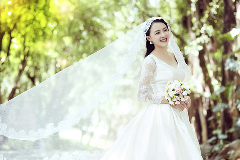 森系结婚照|园林婚纱摄影-广州婚纱照欣赏