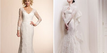 这些有袖婚纱是遮住粗手臂的神器！