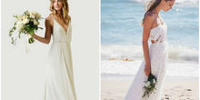 夏季海滩婚礼，你还缺一件高贵优雅的婚纱！
