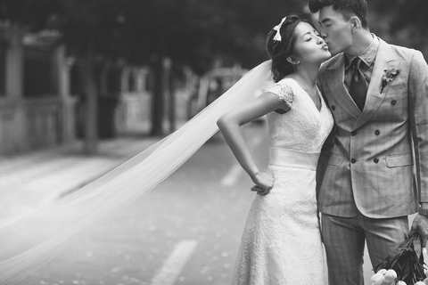 街拍婚纱照图片-广州婚纱照欣赏