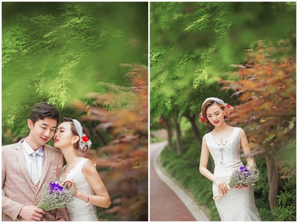森系结婚照-上海婚纱照欣赏