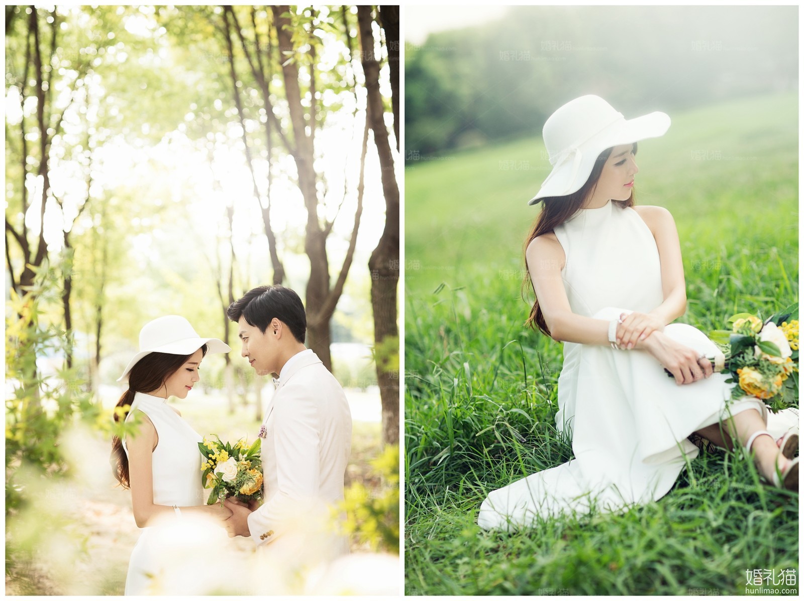 自然清新结婚照|草地婚纱照,[草地, 自然清新],上海婚纱照,婚纱照图片