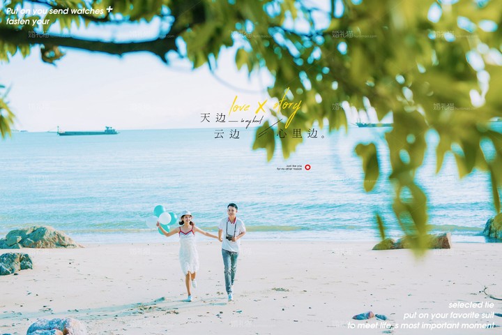 深圳-格瑞尔海岸客照，婚纱照图片，婚纱照欣赏