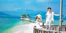 三亚海景婚纱摄影图片，最美的海景婚纱照你见过?