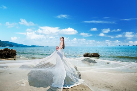 海景婚纱照图片-广州婚纱照欣赏