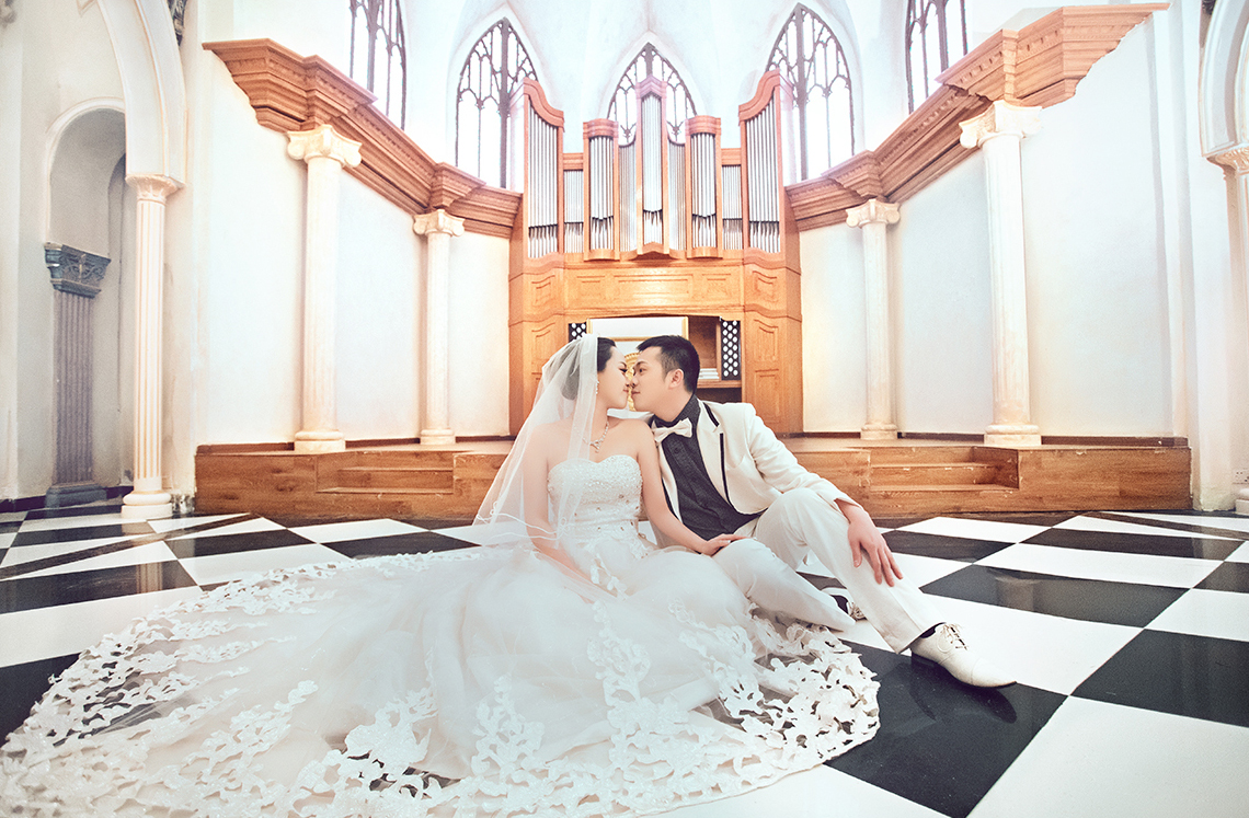 欧式婚纱照|教堂结婚照-广州婚纱照欣赏