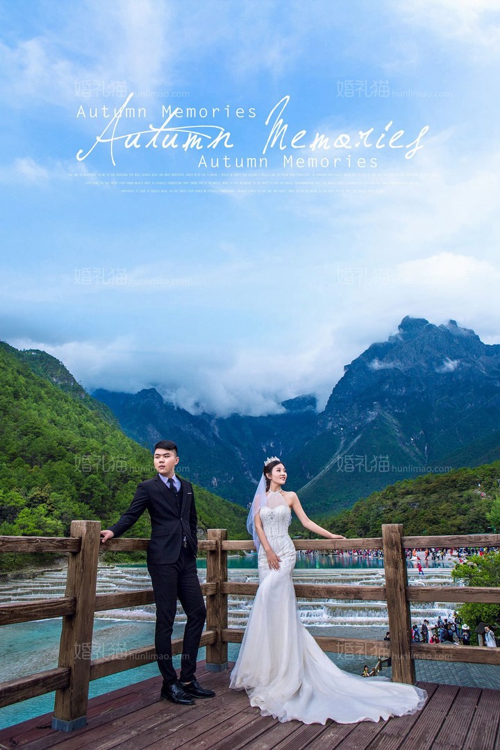 丽江-蓝月谷客照，婚纱照图片，婚纱照欣赏