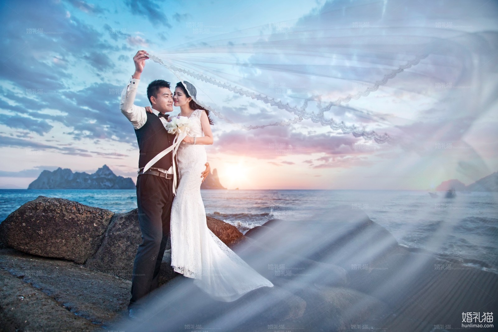 海景婚紗照圖片,[海景],深圳婚紗照,婚紗照圖片