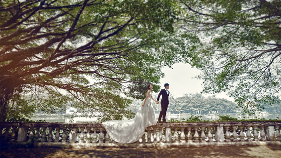 韩式婚纱照|园林婚纱摄影-清远婚纱照欣赏
