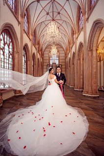 欧式结婚照|城堡婚纱照图片-湛江婚纱照欣赏