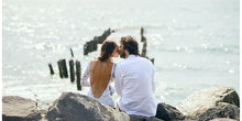 海景婚纱照的常用拍照姿势