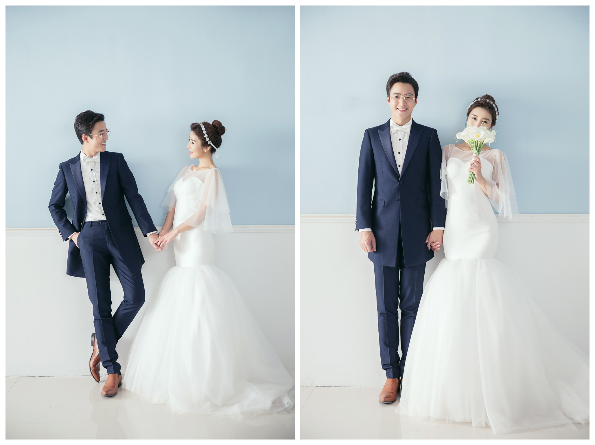 韩式婚纱摄影|纯色背景婚纱照图片-深圳婚纱照欣赏