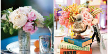 婚礼猫带你瞧瞧简单的碎花婚宴摆设