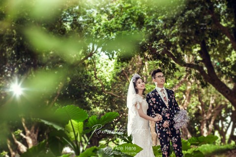 自然清新结婚照|园林婚纱摄影-深圳婚纱照欣赏