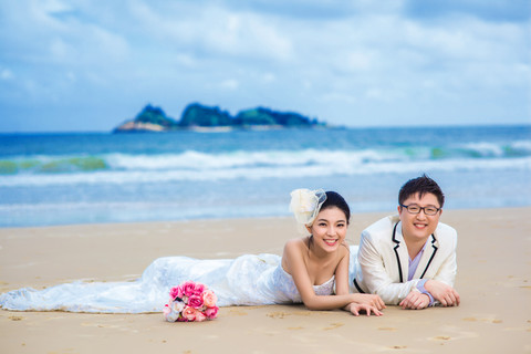 海景婚纱照图片-广州婚纱照欣赏
