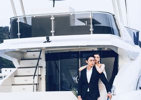深圳游艇，婚纱照欣赏-广州婚纱摄影