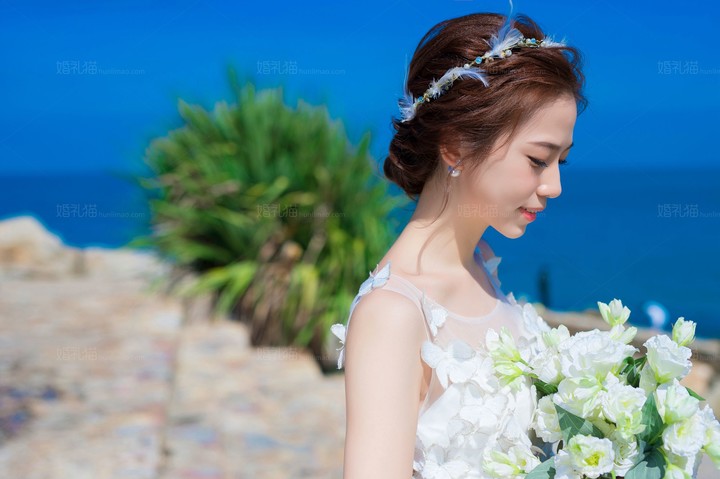 深圳-布格海滩客照，婚纱照图片，婚纱照欣赏